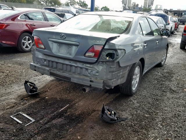 JTHBF30GX36014669 - 2003 LEXUS ES 300 GRAY photo 4