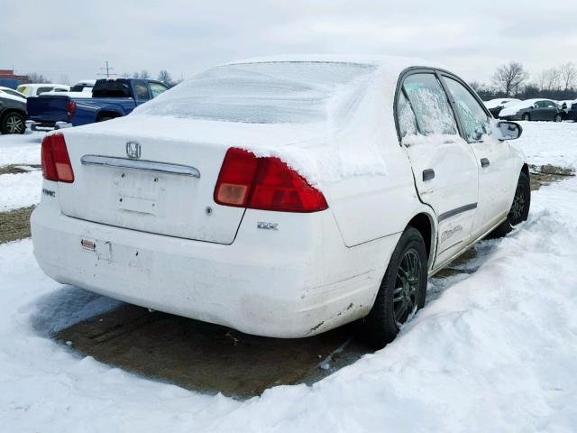 2HGES16172H508696 - 2002 HONDA CIVIC DX WHITE photo 4