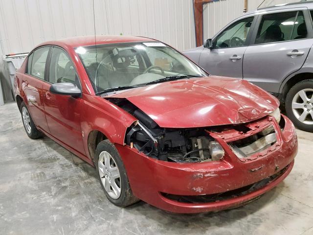 1G8AZ58F67Z174090 - 2007 SATURN ION LEVEL RED photo 1