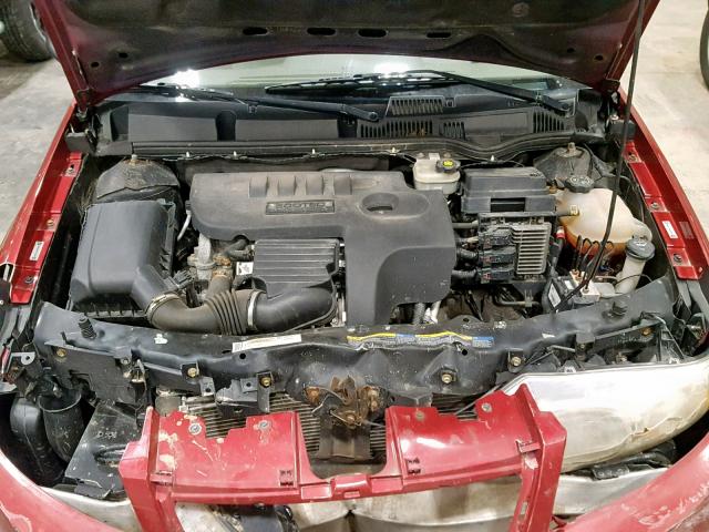 1G8AZ58F67Z174090 - 2007 SATURN ION LEVEL RED photo 7