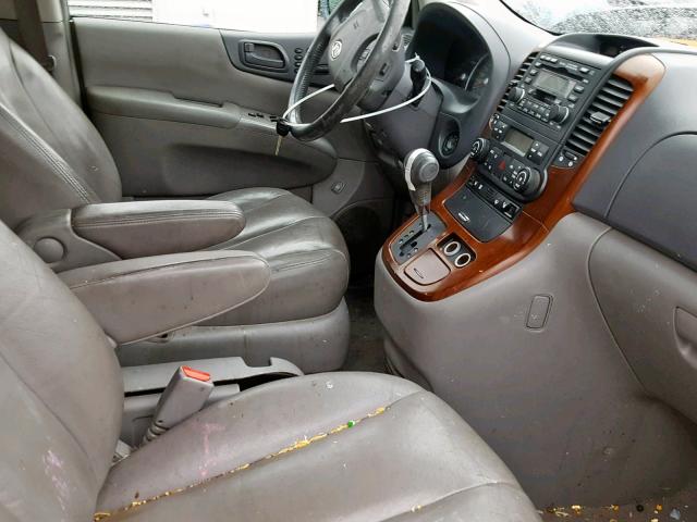 KNDMB233266085913 - 2006 KIA SEDONA EX BLUE photo 5