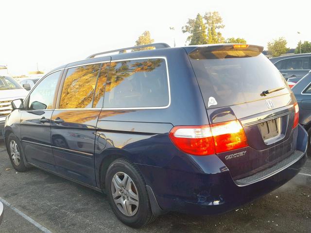 5FNRL38467B045947 - 2007 HONDA ODYSSEY EX 蓝色 照片 3