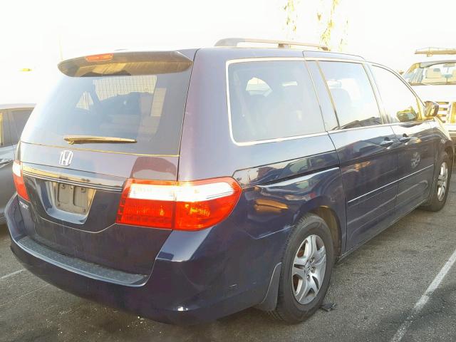 5FNRL38467B045947 - 2007 HONDA ODYSSEY EX 蓝色 照片 4