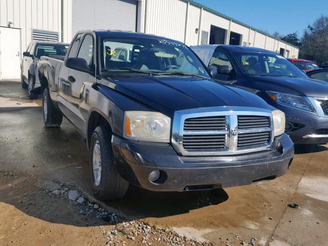 1D7HE42K96S714027 - 2006 DODGE DAKOTA SLT BLACK photo 1