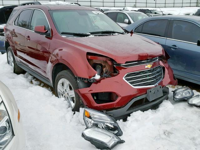 2GNALCEKXG6139004 - 2016 CHEVROLET EQUINOX LT RED photo 1