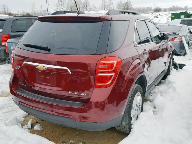 2GNALCEKXG6139004 - 2016 CHEVROLET EQUINOX LT RED photo 4