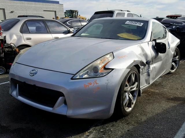 JN1AZ4EH6AM506347 - 2010 NISSAN 370Z SILVER photo 2