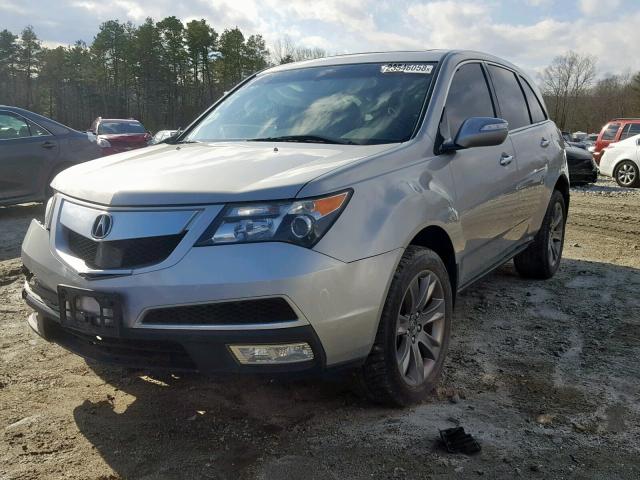 2HNYD2H58AH521400 - 2010 ACURA MDX ADVANC SILVER photo 2