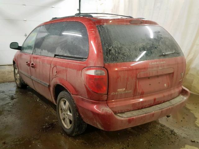 1D4GP45R16B655907 - 2006 DODGE CARAVAN SX RED photo 3