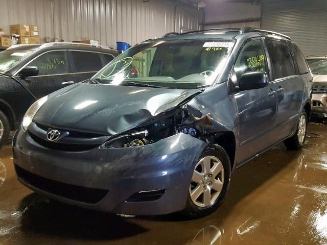 5TDKK4CC4AS314815 - 2010 TOYOTA SIENNA CE BLUE photo 2