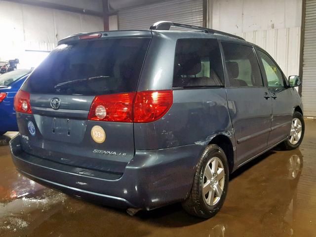 5TDKK4CC4AS314815 - 2010 TOYOTA SIENNA CE BLUE photo 4