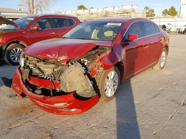 1G4GC5ER9DF161021 - 2013 BUICK LACROSSE MAROON photo 2