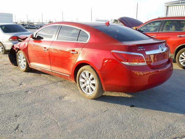 1G4GC5ER9DF161021 - 2013 BUICK LACROSSE MAROON photo 3