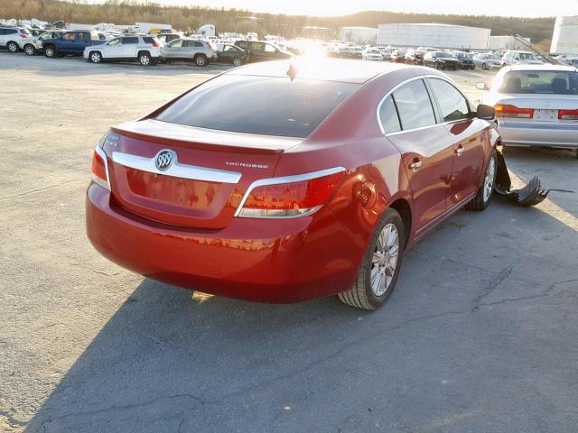 1G4GC5ER9DF161021 - 2013 BUICK LACROSSE MAROON photo 4