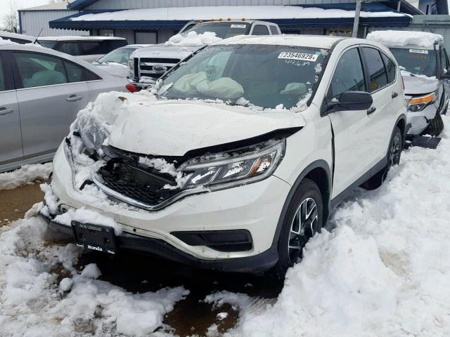 5J6RM4H49GL013567 - 2016 HONDA CR-V SE WHITE photo 2