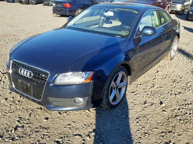 WAUDK78T49A002566 - 2009 AUDI A5 QUATTRO BLACK photo 2