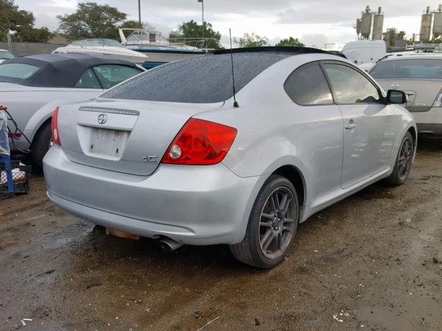 JTKDE177550027528 - 2005 TOYOTA SCION TC ვერცხლისფერი ფოტო 4