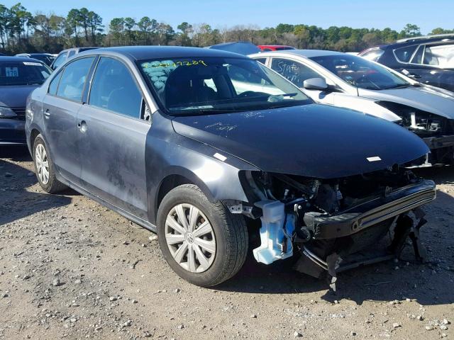 3VW2K7AJ4EM308731 - 2014 VOLKSWAGEN JETTA BASE GRAY photo 1