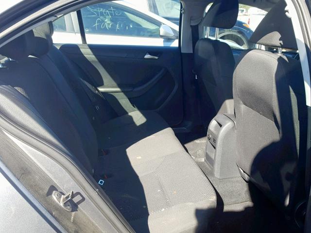 3VW2K7AJ4EM308731 - 2014 VOLKSWAGEN JETTA BASE GRAY photo 6