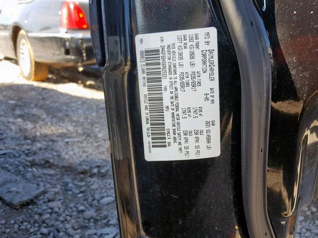 2A4GF68456R625221 - 2006 CHRYSLER PACIFICA T BLACK photo 10