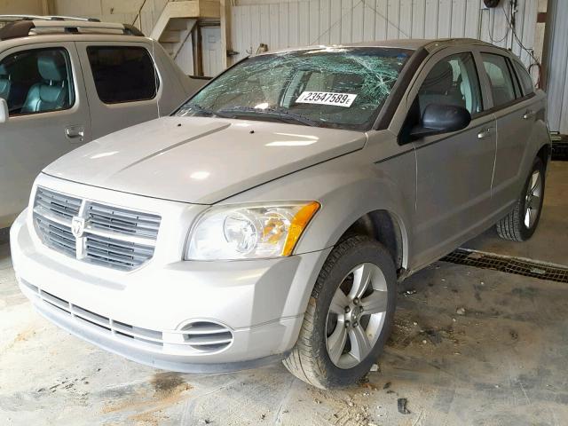 1B3CB4HA8AD535620 - 2010 DODGE CALIBER SX SILVER photo 2