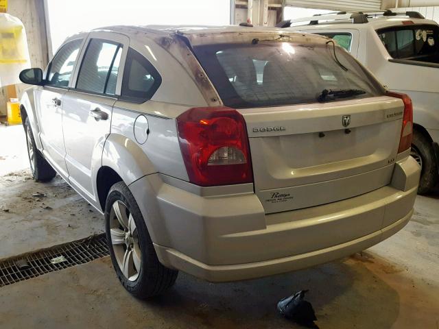 1B3CB4HA8AD535620 - 2010 DODGE CALIBER SX SILVER photo 3