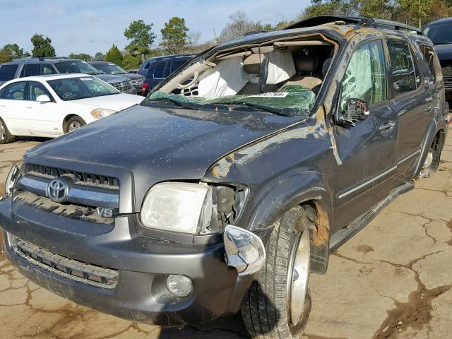 5TDBT48A35S235632 - 2005 TOYOTA SEQUOIA LI GRAY photo 9