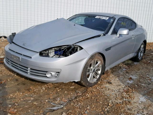 KMHHM66D18U295422 - 2008 HYUNDAI TIBURON GS SILVER photo 2