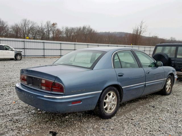 1G4CW54K614260056 - 2001 BUICK PARK AVENU BLUE photo 4