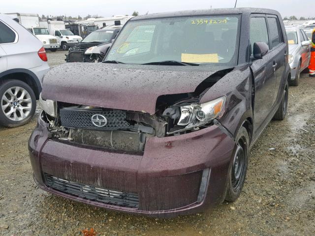 JTLKE50E191064983 - 2009 TOYOTA SCION XB Бордовый фото 2