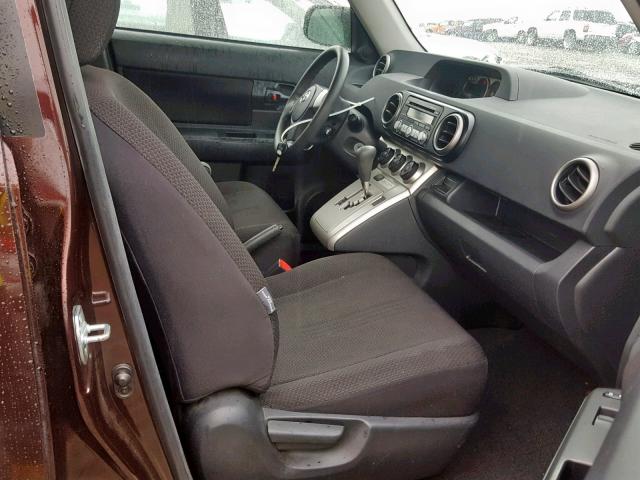 JTLKE50E191064983 - 2009 TOYOTA SCION XB Бордовый фото 5