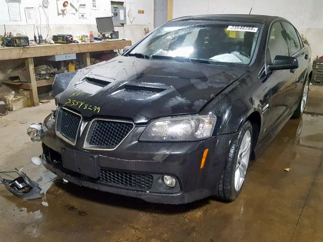 6G2ER57749L231059 - 2009 PONTIAC G8 BLACK photo 2