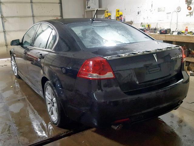 6G2ER57749L231059 - 2009 PONTIAC G8 BLACK photo 3