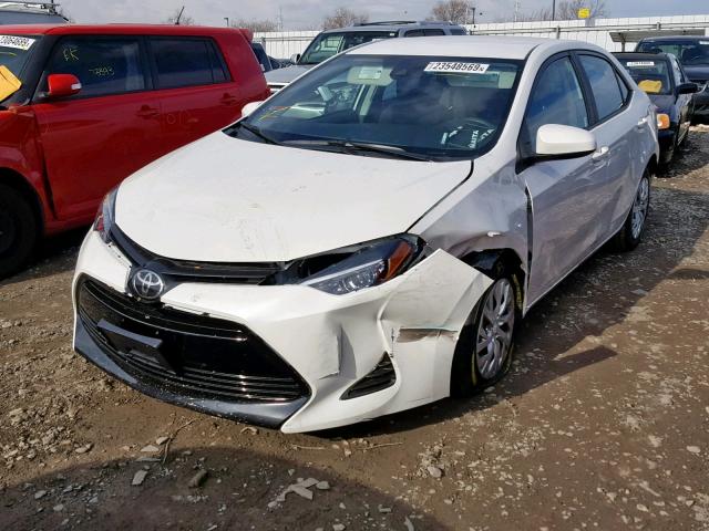 5YFBURHE8KP913745 - 2019 TOYOTA COROLLA L WHITE photo 2