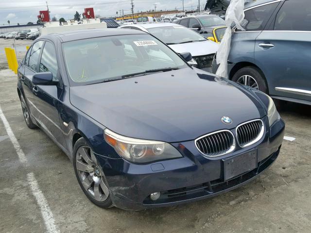 WBANE73586CM38969 - 2006 BMW 530 I BLUE photo 1