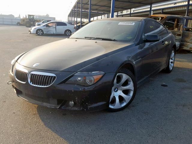 WBAEH73405B191420 - 2005 BMW 645 CI AUT BLACK photo 2