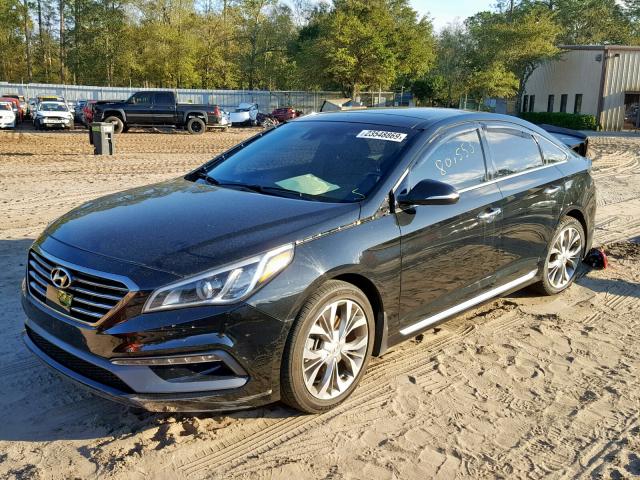 5NPE34AB8FH128275 - 2015 HYUNDAI SONATA SPO BLACK photo 2