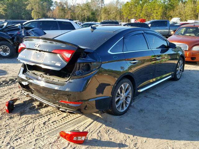 5NPE34AB8FH128275 - 2015 HYUNDAI SONATA SPO BLACK photo 4