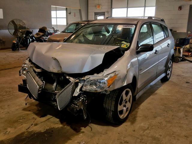 5Y2SL65827Z433181 - 2007 PONTIAC VIBE SILVER photo 2