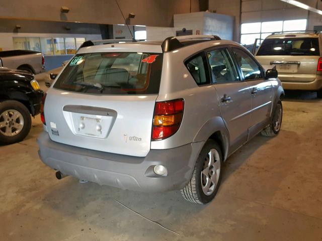 5Y2SL65827Z433181 - 2007 PONTIAC VIBE SILVER photo 4