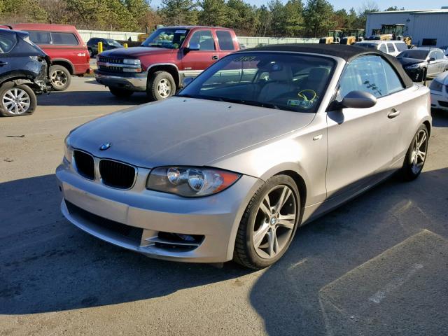 WBAUL73598VE88369 - 2008 BMW 128 I SILVER photo 2