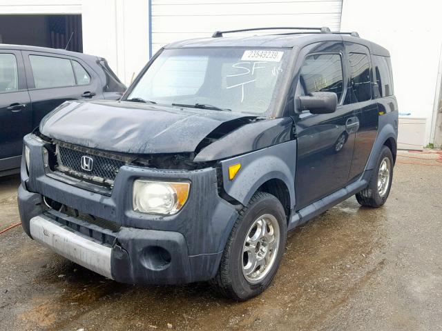 5J6YH28685L012803 - 2005 HONDA ELEMENT EX BLACK photo 2