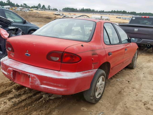 1G1JC524717350705 - 2001 CHEVROLET CAVALIER B RED photo 4