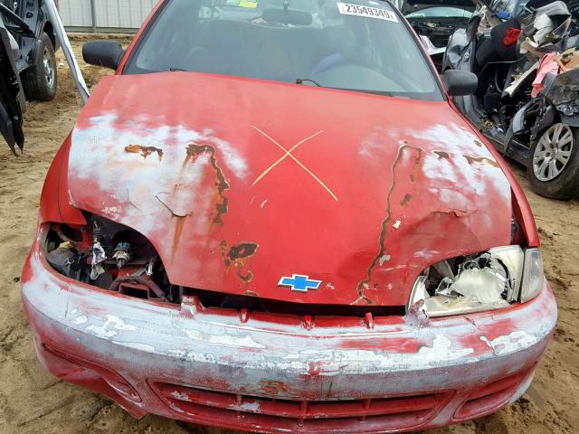 1G1JC524717350705 - 2001 CHEVROLET CAVALIER B RED photo 9