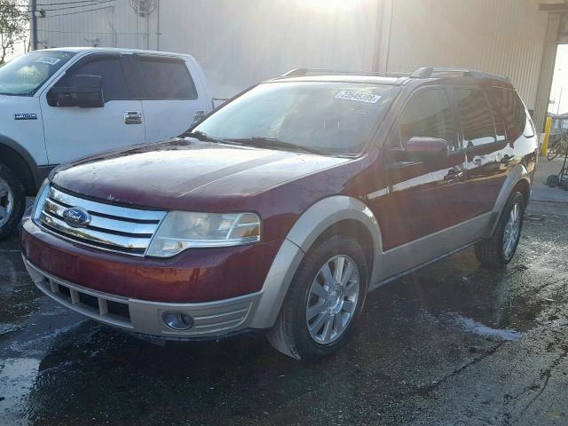 1FMDK07W38GA29058 - 2008 FORD TAURUS X E BURGUNDY photo 2