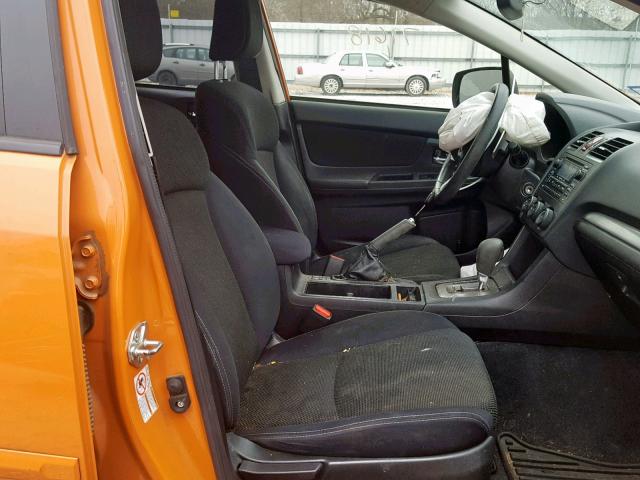 JF2GPAVC7D2826214 - 2013 SUBARU XV CROSSTR ORANGE photo 5