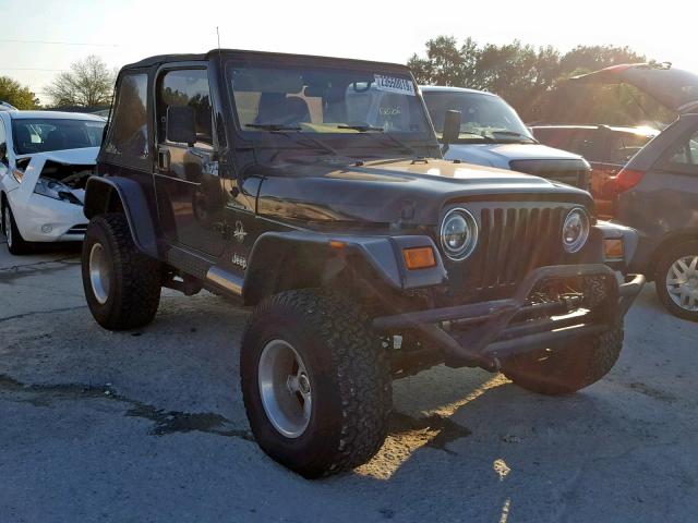 1J4FA59S52P715644 - 2002 JEEP WRANGLER / BLACK photo 1