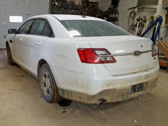 1FAHP2MT4DG126900 - 2013 FORD TAURUS POL WHITE photo 3