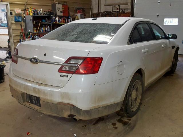 1FAHP2MT4DG126900 - 2013 FORD TAURUS POL WHITE photo 4