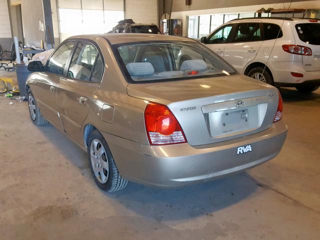 KMHDN46D36U243187 - 2006 HYUNDAI ELANTRA GL GOLD photo 3